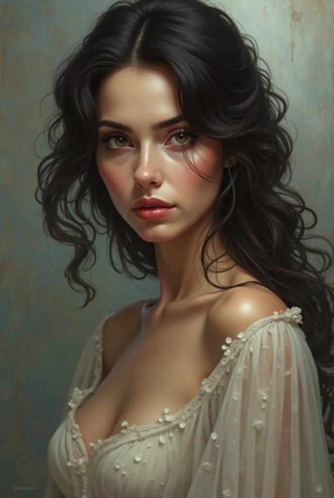 portrait Ronni Hawk, wearing veil bride witch costume, stay in bed, character portrait, 3 9 9 0 s, long hair, intricate, elegant, highly detailed, digital painting, artstation, concept art, smooth, sharp focus, illustration, art by wlop, charlie bowater and alexandra fomina, 16 k, nude breasts