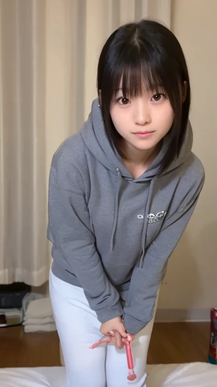 Reality、photograph、
Takako Zenba, 18 years old、Small face、
Shortcuts,smile、
squat、Show pussy、
Spread your legs wide、