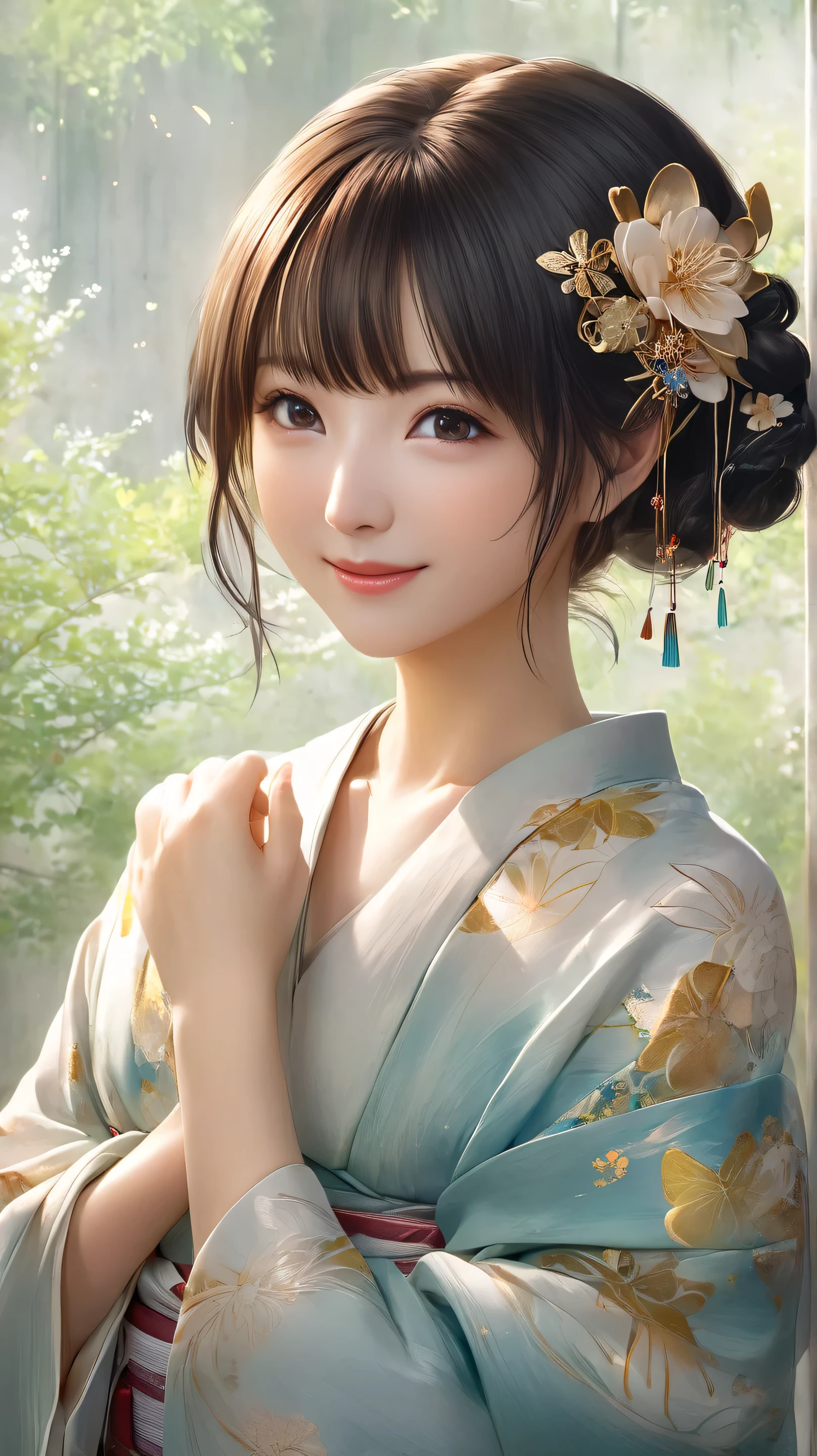 8k resolution, masterpiece, Highest Quality, winning work, unrealistic, software, elegant, very well detailed, Digital Painting, artステーション, コンセプトart, smooth, sharp concentration in nude clothes, shape, artジャム、Greg Latkowski、Alphonse Mucha、William Adolphe Bouguereau Style、art:Stephanie Law , Royal Jewel, full shot, Symmetric, Greg Latkowski, Charlie Bowater, beep, Unreal 5, surreal, Dynamic Lighting, ファンタジーart, complicated色, Gion, Kyoto, Lots of fireflies, Fireworks, Milky Way, shooting star, small face, Very Delicate Appearance, , delicate facial depiction, depicting delicate eyes, upper body close-up, fascinating, erotic, Dynamic Sexy Poses, The Only Sexy Girl , healthy body, 2, , , ,, doaxvv_Marie Rose, geisha, Big, firm, bouncing breasts, , very long wavy blonde hair, twin tails, growing skin staring at enemies, sweat, smiling at the camera {x} in a light and elegant pose {x}, I look up, Invincible Laughter, complicated, Japanese see-through yukata ,