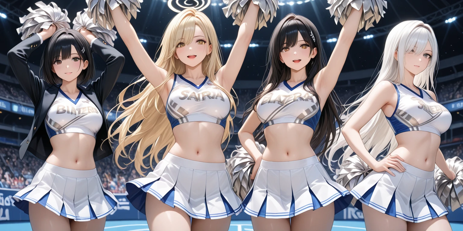 Practical, 3 girls, Selfie stick, Selfie, Cheerleading, Large Breasts