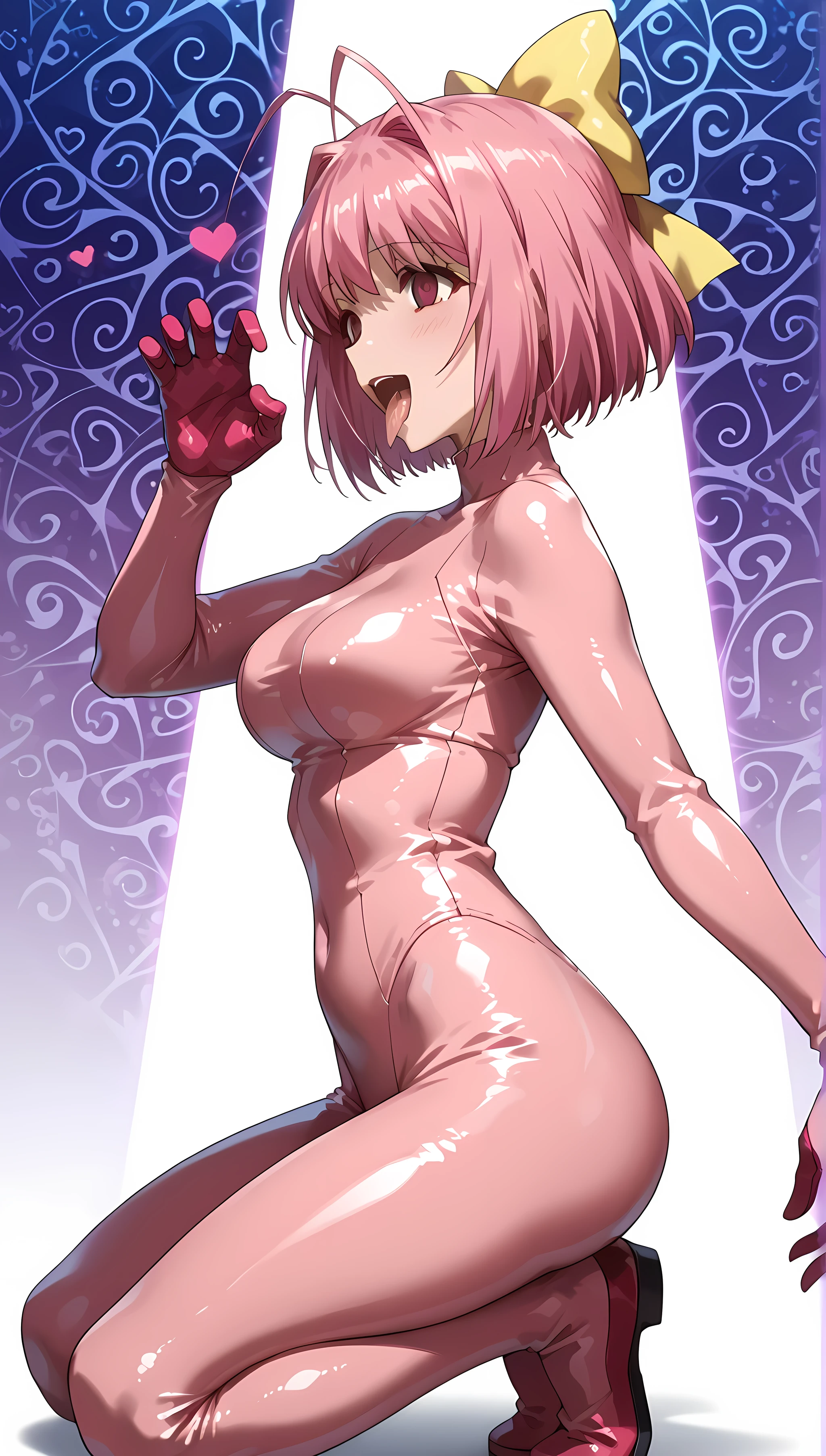 sakuraharuno, sakura haruno, short hair, (green eyes:1.5), pink hair, headband, hair intakes, forehead protector, parted bangs, (small breast:1.2), nipples, areola nipple, nipple bulge, armpit, perfect armpit, Slim and sexy body,
BREAK looking at viewer,
BREAK indoors, bedroom setttings,
BREAK (masterpiece:1.2), best quality, high resolution, unity 8k wallpaper, (illustration:0.8), (beautiful detailed eyes:1.6), extremely detailed face, perfect lighting, extremely detailed CG, (perfect hands, perfect anatomy), (((girl having sex))), big cock penetrated her vagina, cowgirl position, riding big cock, NSFW.