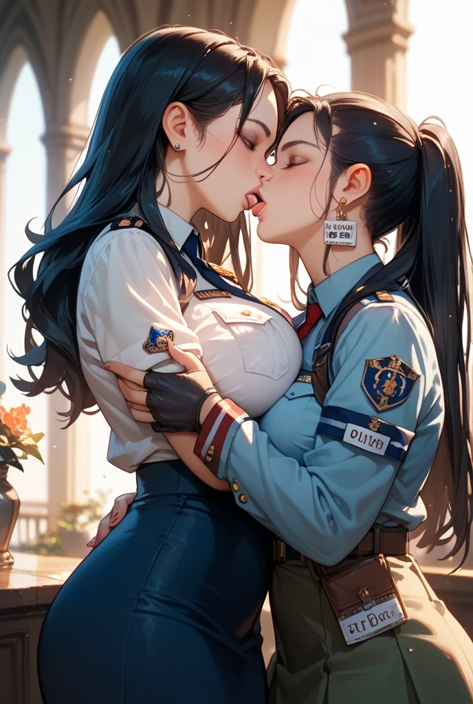 ragnarokarch <lora:Ðдежда ÐаÑÑд аÑÑ
иепиÑкопа Ragnarok Online(ragnarokarch):1>, ((2girls)) in full growth, best quality, masterpiece, ultra-detailed, high quality, (no panties), no bra, yuri, yuri sex, lesbi, lesbi kiss, lesbi sex,