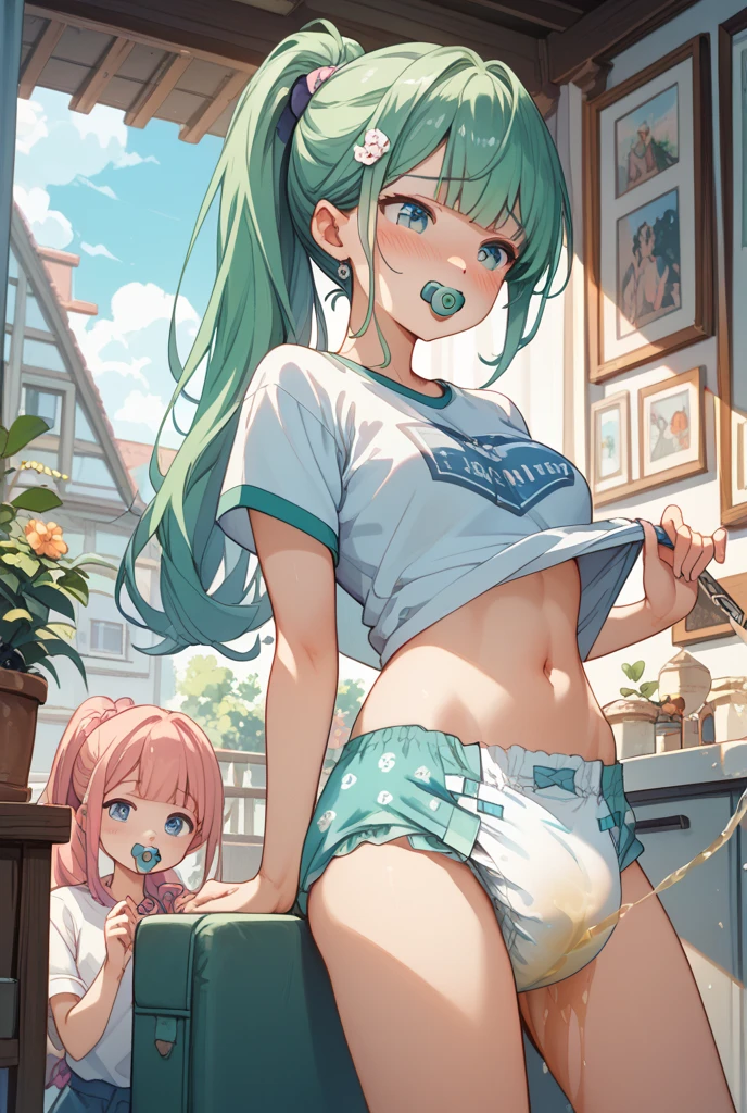 absolute resolution, super high quality, Super detailed, official art, masterpiece, Masterpiece Break One、女の赤ちゃん2people々々:1.85、3year old child2people々々:1.85、on a fluffy futon:1.85、M-shaped spread legs:1.85、baby clothes:1.85、Enlarged photo from the front、Cute Kids Room:1.85、((baby face:1.85、baby face:1.85、baby face:1.85、かわいいbaby clothes:1.85、3year old child2people々々:1.85、Ultra short height:1.85、Super young:1.85、vagina:1.85、Ultra-flat chest:1.85、baby face:1.85、baby face:1.85、baby face:1.85、Ultra-flat chestのshow nipples:1.85、please open your mouth wide:1.85))、超小さくてSuper young:1.85、baby face:1.85、open one'chest of,Ultra-flat chest:1.85、Ultra-flat chestのshow nipples:1.85,show nipples:1.85、A painful look、crying face、blush、my eyes are full of tears, please please open your mouth wide:1.85,((vagina内に挿入された巨大なペニス:1.85、semen:1.85)),vagina 、On the crib:1.85,open one'chest of,Ultra-flat chest,Ultra-flat chestのshow nipples:1.85、(pink hair、short bob、Pigtails、beautiful pussy、Cute Kids Room、short bob、two side up、trembling:1.2)