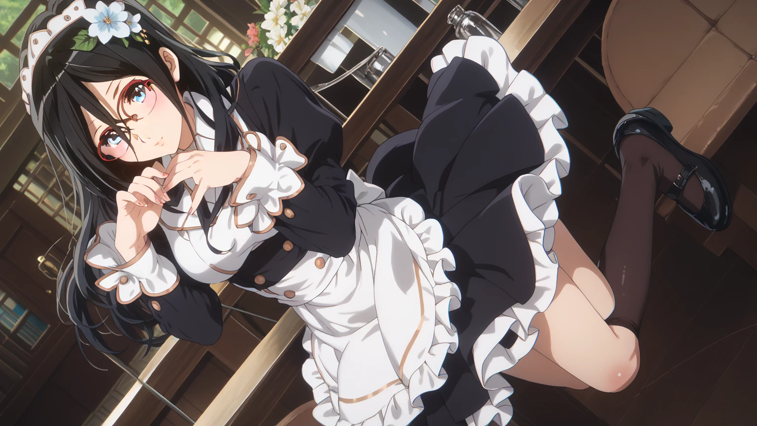 Akeno Himejima,eft_dxd_akeno,16 HD, ponytail,
BREAK (pink bowtie, cleavage, idol clothes, white dress, corset, sleeveless, white gloves, white skirt, layered skirt, thighhighs:1.2)
BREAK (masterpiece:1.2), best quality, high resolution, unity 8k wallpaper, (illustration:0.8), (beautiful detailed eyes:1.6), extremely detailed face, perfect lighting, extremely detailed CG, (perfect hands, perfect anatomy),