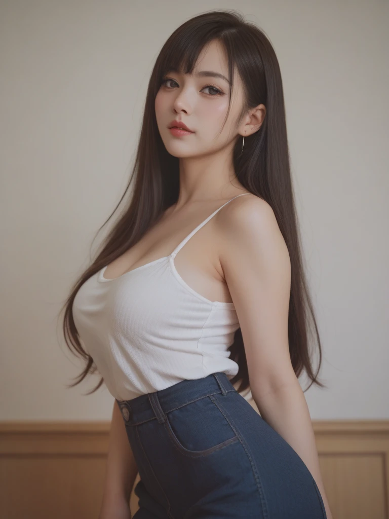 Alafi woman by the sea,sexy for,Light-colored jeans,shorter pants,Skinny T-shirt,2 2 years old,thicc,She was about 26 years old,Height 170 cm,korean people,Delicate face,realisticlying,Japan goddess,very Bigger breasts,Beautiful young Korean woman,Asian girl with long hair,Young and cute Korean face, Portrait of a Korean female idol, Korean woman, messy hair style, ulzzangs, Urzang-6500-V1 Edition, Edition, Edition, Edition, Edition, Edition, Edition, Edition, Edition, Edition, Edition, Edition, Edition, Edition, Edition, Edition, Edition, Edition, Edition, Edition, Edition, Edition, Edition, Edition.1, PureErosFace_V1, Popular makeup in Korea, Popular makeup in Korea, long whitr hair, (8K, RAW photos, best qualtiy, tmasterpiece: 1.45), (NSFW: 1.25), 韓国アイドル, 乃木坂アイドル, Actress,