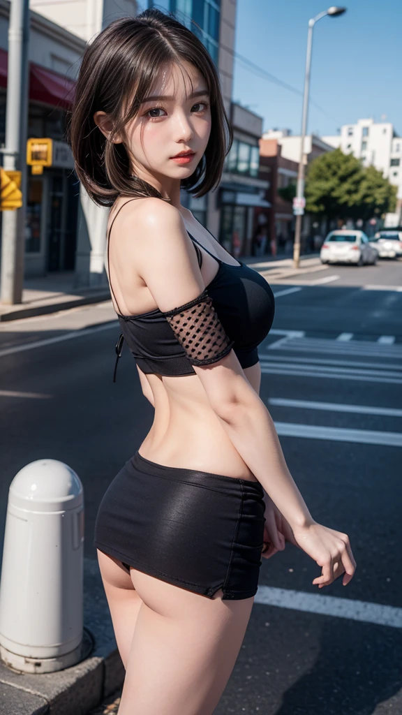 最high quality, masterpiece, 32k、Very detailed、Realistic、1 girl, Japanese women、Military uniform costume、Futuristic sexy costume, Black military uniform、US Army military uniform hat、Black military uniform、class seal、Wearing a military uniform hat(military officer uniform hat), Cute face, (photo Actual:1.3),Edge lighting, (Skin with attention to detail:1.2), 8K超High resolution, Single-lens reflex camera, high quality, High resolution, 4K, 8K, Optimal ratio of four fingers to one thumb, (Actual:1.3), cute 1 girl, Realistic、Super Realistic、32k、Very detailed、masterpiece, 最high quality, beautiful girl, beauty、Gorgeous girl, Big Breasts, Big Ass, Narrow waist, Leg spread, Plenty of facial detail, City of the Future, Super detailed, High resolution, masterpiece, high quality, High resolution,
