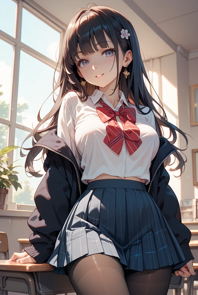 (Long black straight hair)、 Standing facing the front 、Full body posture、 (A detailed eye、double eyelid、eye glasses、embarrassed from)、 (School Uniforms:1.3)、(sexy super mini pleated skirt:1.3)、(Skirt lift:1.4)、(showing sexy low leg panties:1.4)、(garterbelts:1.3)、(thigh-high socks:1.3)、) 、((cameltoe:1.3)、(Model body type、Slim waist)、big butts、Large Thigh、(zettai ryouiki:1.3)))、(5Fingered hand、Highly detailed facial and skin texture)、 (ultra close up:1.3)、Focus on the crotch、(From below:1.2))、((top-quality、8k,masterpiece:1.3))、(Beautiful woman with perfect figure:1.4)、(Many colorful flowers bloom in the background:1.3)