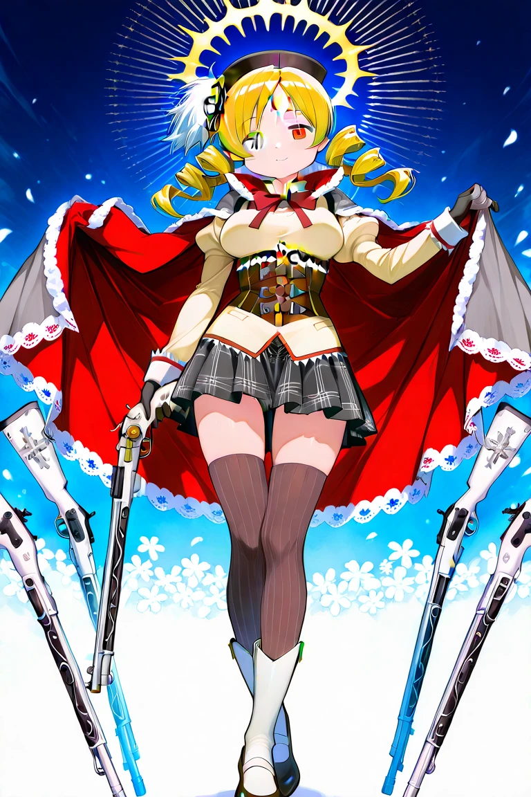 (tanned elf girl), (huge tits:1.2), (black jacket red miniskirt:1.3). (arms behind back:1.0), (figma:1.3)