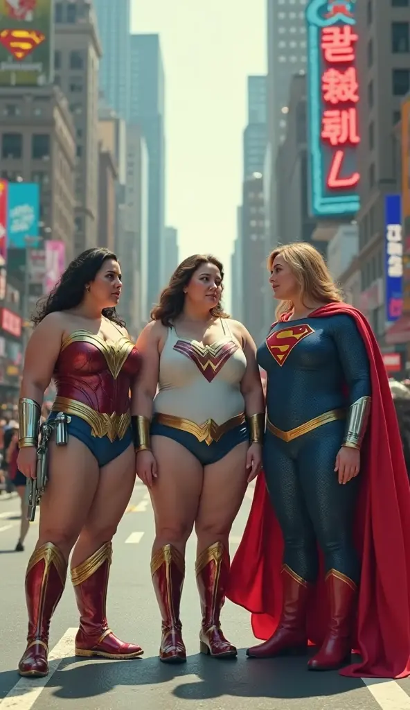 hidden breasts, (angled view:0.9), sleeveless long striped red flashy dress, (big giant enormous oversized massive huge colossal breasts:1.55), (gigantic sagging breasts:1.55)