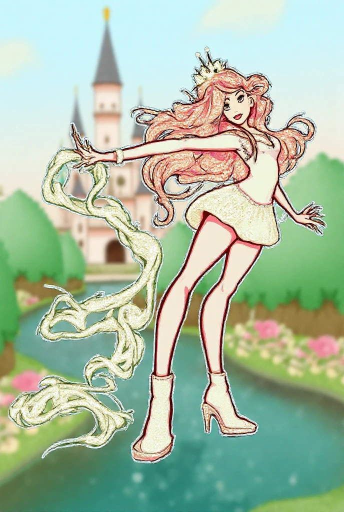 art by Ed Roth, digital art, totally naked girl wearing pantyhose riding a Duck, Honey Wavy hairstyle, Cel shading, waning light, (pink_pantyhose:1.3), ultra detailed background, by Alphonse Mucha, <lora:nopanhose:0.4> <lora:mochi-4:0.4> <lora:detailed_eye:0.6> <lora:add_detail:0.6>