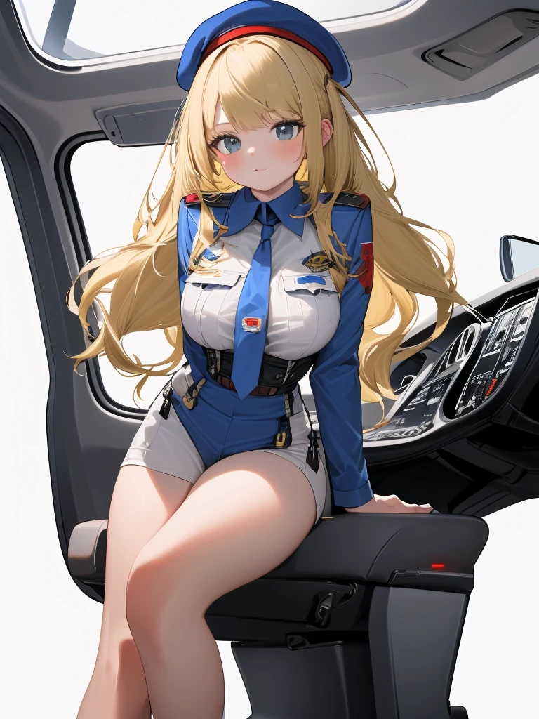 Police Box in Front of Kameari Park, Katsushika Ward、police box、police car、Akimoto, Catherine, Reiko、(((pink police officer outfit)))+++、blonde long hair、brown eyes、big tits milf、big tits milf、big tits milf、Super celebrity police officer Reiko、Akimoto trade、fashion designer、Big rich、Professional level skill in all sports、Piano playing、His shooting skills are also superhuman, as he used a rifle to shoot through parachute strings at an altitude of several hundred meters.、I once won a gold medal at the Olympics。I'm also good at driving a car.、My favorite car is Porsche。Launching an airstrike using a combat helicopter、