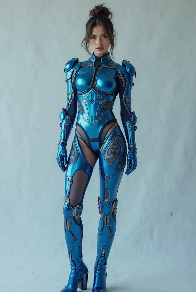 BLUE DRAGON QUEEN, SILVER DRAGON HELM, HUGE , MECHA HEAVY ARMOR, TRANSPARANT, STANDING, THICK BODY, MUSCLE ABS, SLENDER, WARHAMMER 40K TERMINATOR ARMOR.