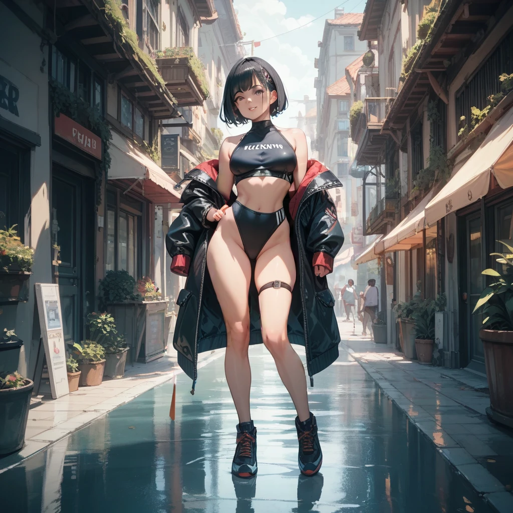 <lora:gris_swimsuit_v0.1:1>
1girl, gris swimsuit, full body, street, crowd, platform heels, jacket,, masterpiece, best quality, highly detailed