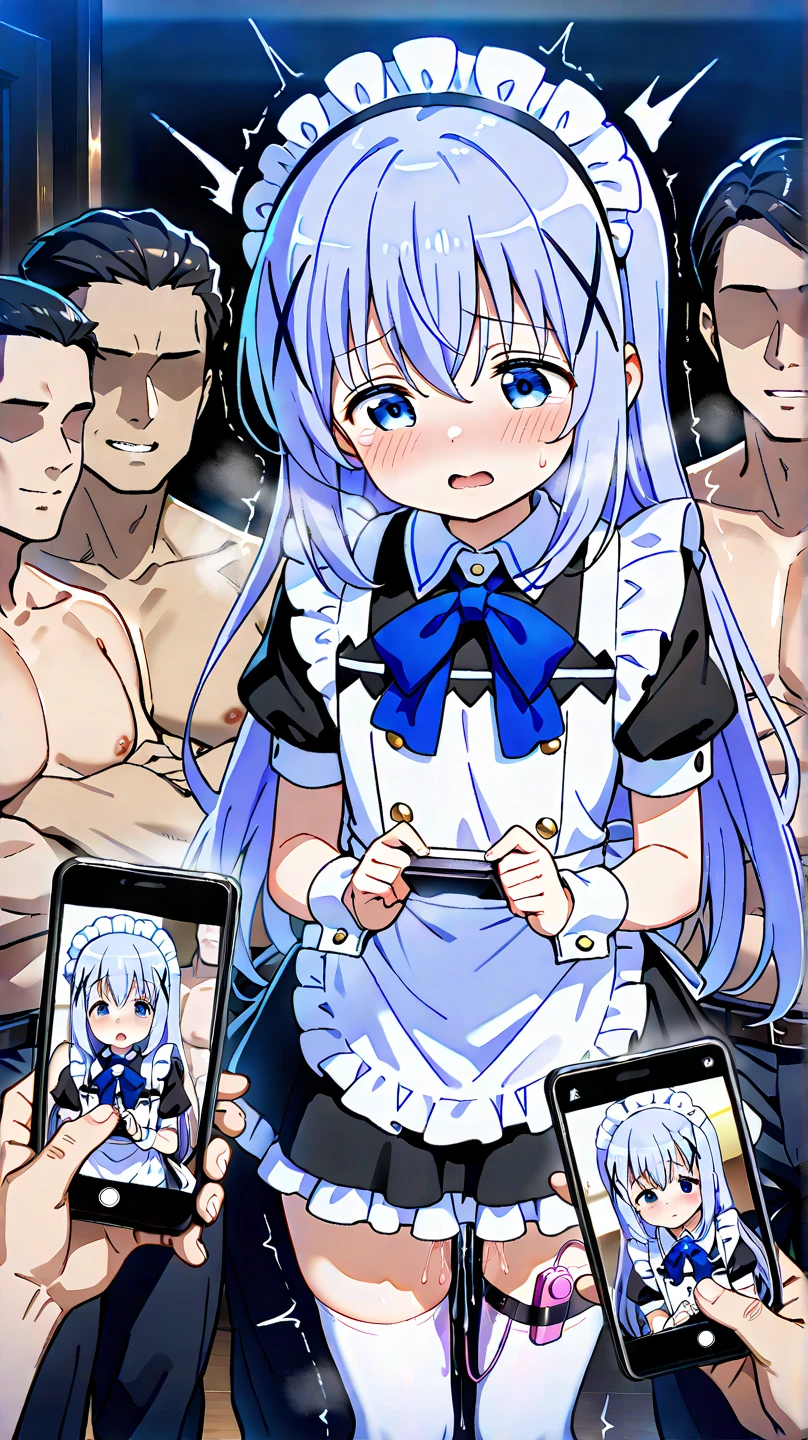 miwakasumi,(2boys grabbing 1girl breast:1.1),2boys,grabbing breast, girl
