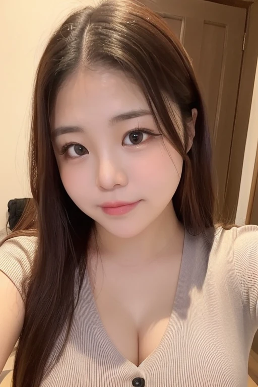 young cute wan asian face
