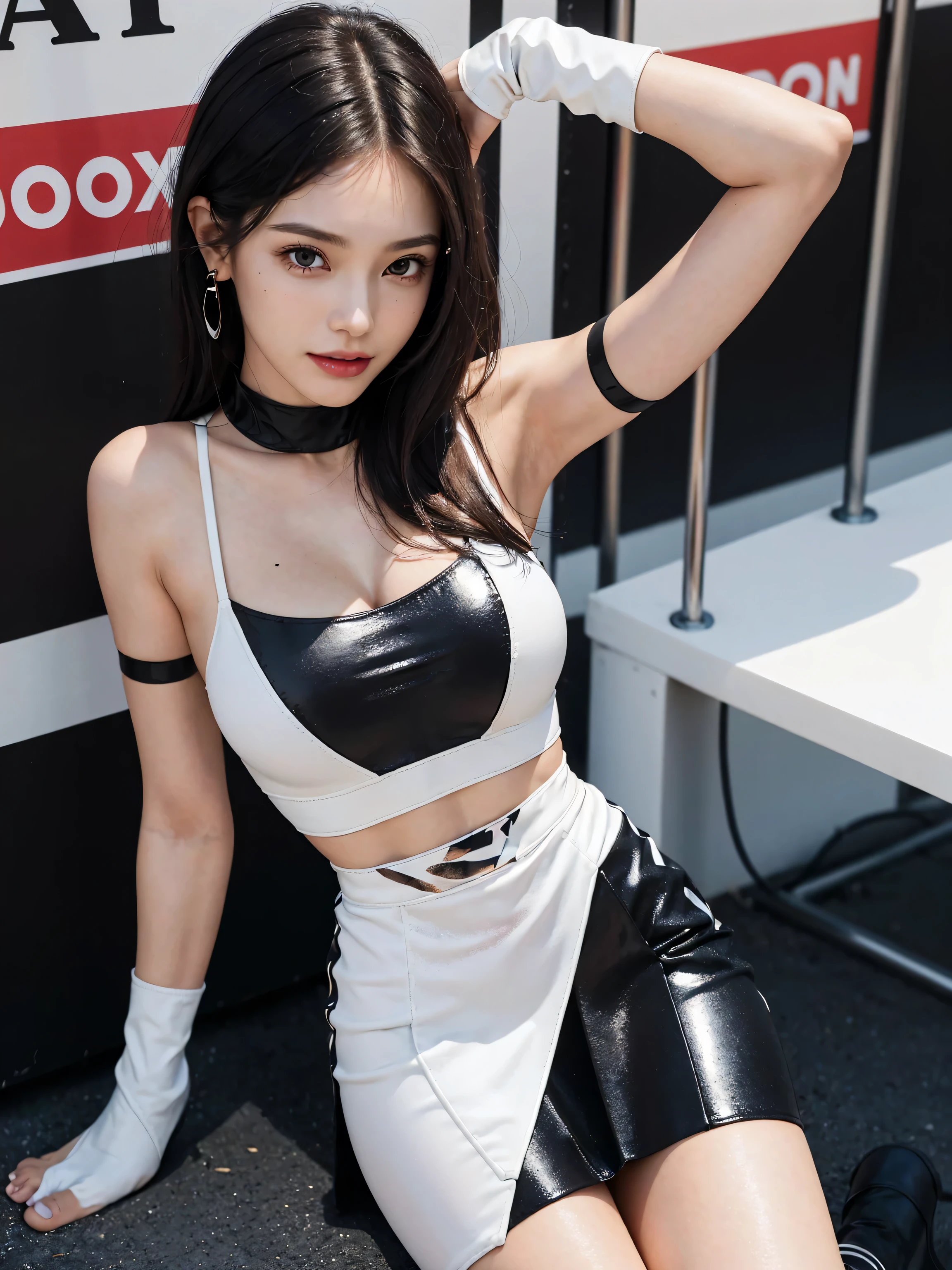 Realistic Rendering with Unreal Engine 5, Random Pause, (Behind the scenes of AV filming at the Motor Show venue:3.0)、(二人の老人男性がRace Queenの胸を触る :5.0)、Race Queen、Uniform with sponsor logo Red uniform、Earrings、 、Exquisite beauty、Beautiful Face, Tall and slender model, Huge , Oil,( length, Thin legs:1.5)、(((One-shoulder mesh metallic girls outfit with sponsor logo))),(((Dynamic pose))),(((Abdominal Peek))),(((Show under the chest ))),(((Yellow and white miniskirt lift with sponsor logo))),),(太ももまでのスポンサーロゴ入りRace Queenロングブーツ:4.0)Spread your legs、(太ももまでのRace Queenロングブーツ:4.0)、Spread your legs、wet and shiny body, Colorful Hair, (((Brown skin beauty))), (Shoot with multiple cameras:2.5)、(Behind the scenes of AV filming at the Motor Show venue:3.0)、(Surrounded by a lot of old people:3.0)、、Laughter、(Breastfeeding through clothing:1.1),( Are standing:1.8)、 line、(Behind the scenes of AV filming at the Motor Show venue1.1),(masterpiece, 最high quality:1.3) (Surreal:1.35) (Realistic:1.45) (Skin with attention to detail) high quality, Browsing Caution, (複数のpenis, Surrounded, 二人の老人男性がRace Queenの隣にAre standing :2.0) (Bukkake, how:1.5), Japanese Girls, 24-years-old, Expressive eyes, Perfect Face, (fix makeup) (lipstick:1.1) (eyeliner:1.1) mascara, eye shadow, (Black Hair), , break slender, Large Breasts, (Nipples:1.0) (perfect Nipples:1.0), (Dark Skin:1.4), (Oiled and shiny body:1.3), Spread your legs, (太ももまでのRace Queenロングブーツ:4.0)、break (girl covered in how:1.5) (excess how:1.3), (Blowjob and handjob, A girl shakes an old man'penis:1.3),Behind the scenes of AV filming at the Motor Show venue.(二人の老人男性が女性の隣にAre standing :1.8), (Ejaculation into the body:1.7)、(Behind the scenes of AV filming at the Motor Show venue:3.0)