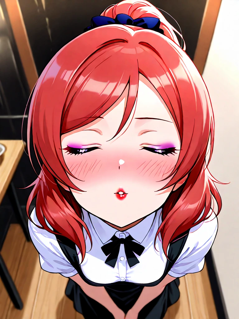 nsfw,anime screencap,official art, {masterpiece}, {hyper extreme detailed}, nsfw, 1girl, solo focus, detailed eye, 1boy, {{fellatio}}, {oral}, deepthroat, irrumatio, {large_penis}, cum_in_mouth, saliva, {mouth hold}, POV, {{semen}},((huge cock)),veiny penis,((empty eyes)),,Expressionless, huge breasts,