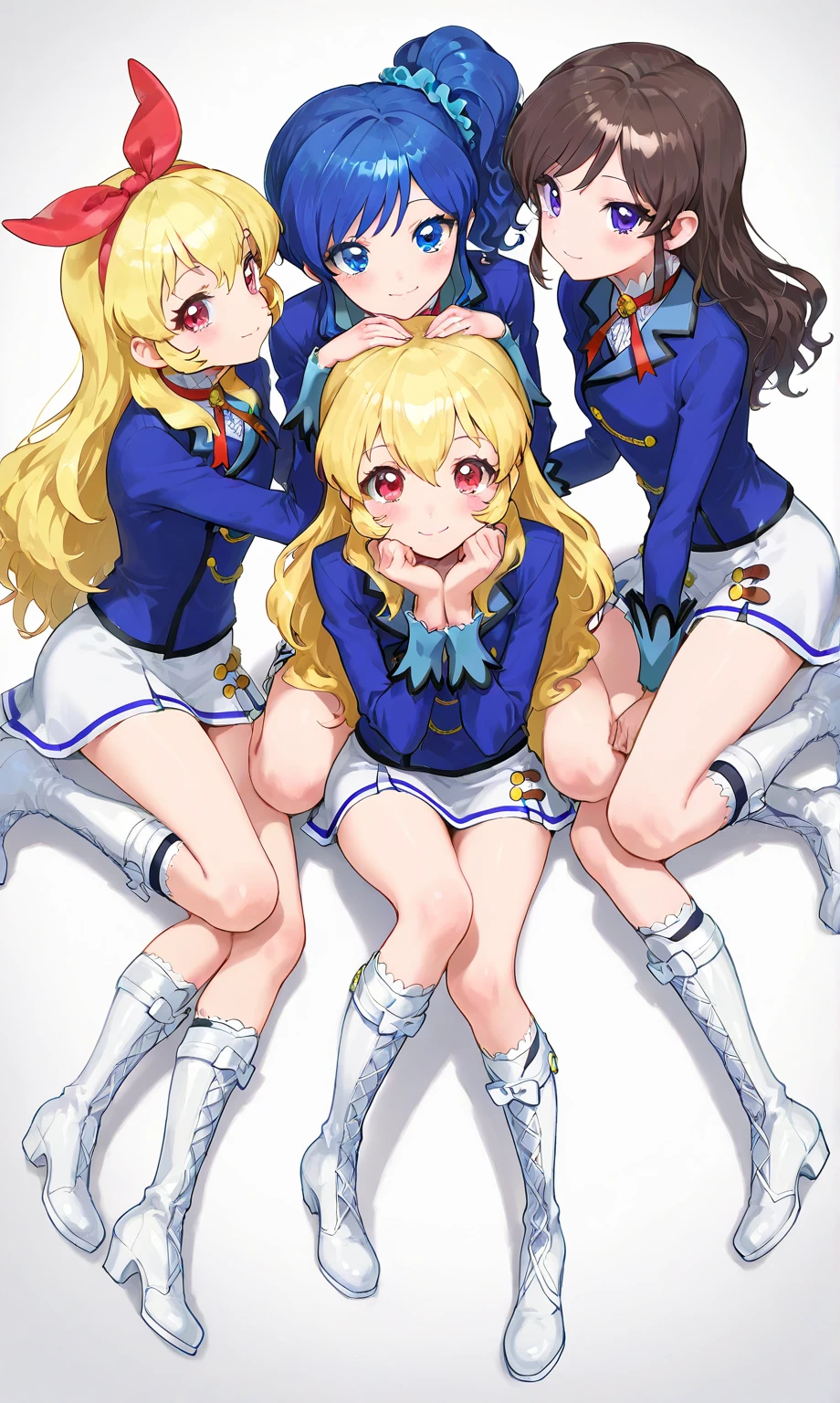 a Huge chested cheerleader giving her first handjob to a sexy two headed mother and daughter, the younger head isshocked as her best friend helps her conjoined mother masturbate the huge penis under the skirt on their conjoined thick and muscular body. Busty cheerleader awkwardly gives a handjob to the two headed futa mother and her younger preppy cheerleader daughter second head sitting next to her while watching a movie on the couch. The older conjoined head is next to her daughter head’s best girlfriend while she gives the older of the two heads of the girl sitting next to her a handjob. The mother’s side of her two headed muscular futa body is enjoying her daughter second head’s girlfriend giving a handjob to her thick third leg of a cock. Her embarrassed younger second head is trying to watch the movie and avoid looking as she cums on her best friend’s hand with a huge load