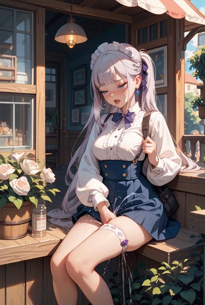 libraryai,Whispers,pepper,orangeflower,Patchouli,benzoin,Tonka beans,Cip,cedar,vanilla,Lily of the valley,Pure and cute、16-year-old female high school student,Smile and talk to others
