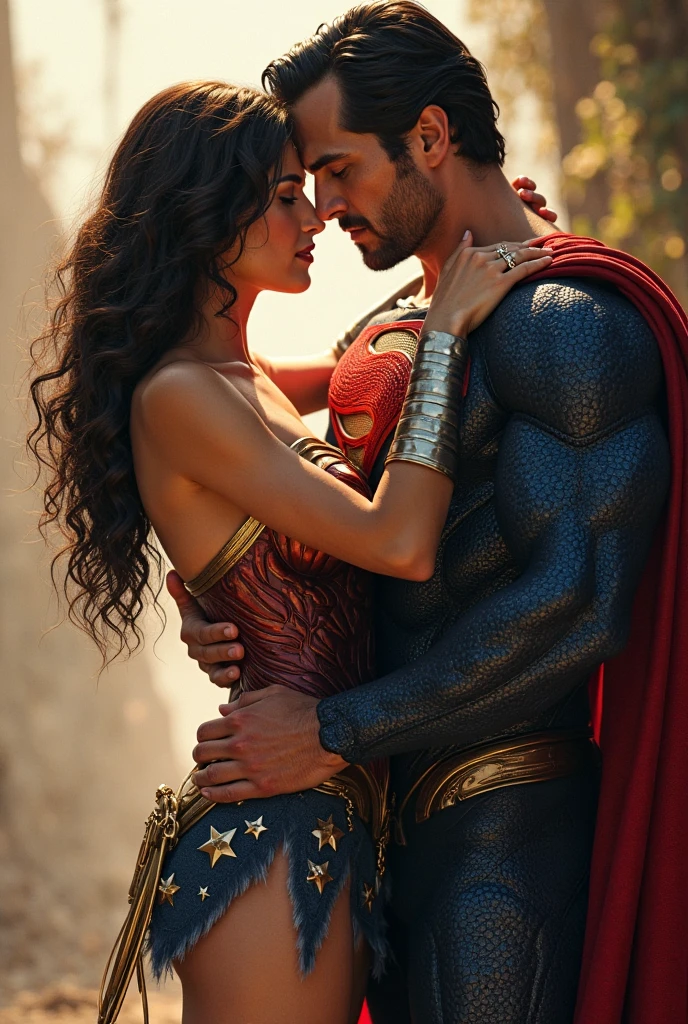 Wonder Woman fully naked intercourse with Tony Stark 