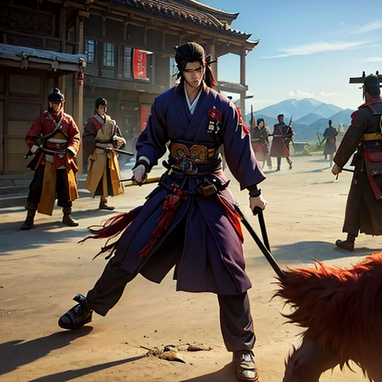 mtu,Knife in hand,Angry,swordsmen,Black Hanfu,attacking,Dissection is correct