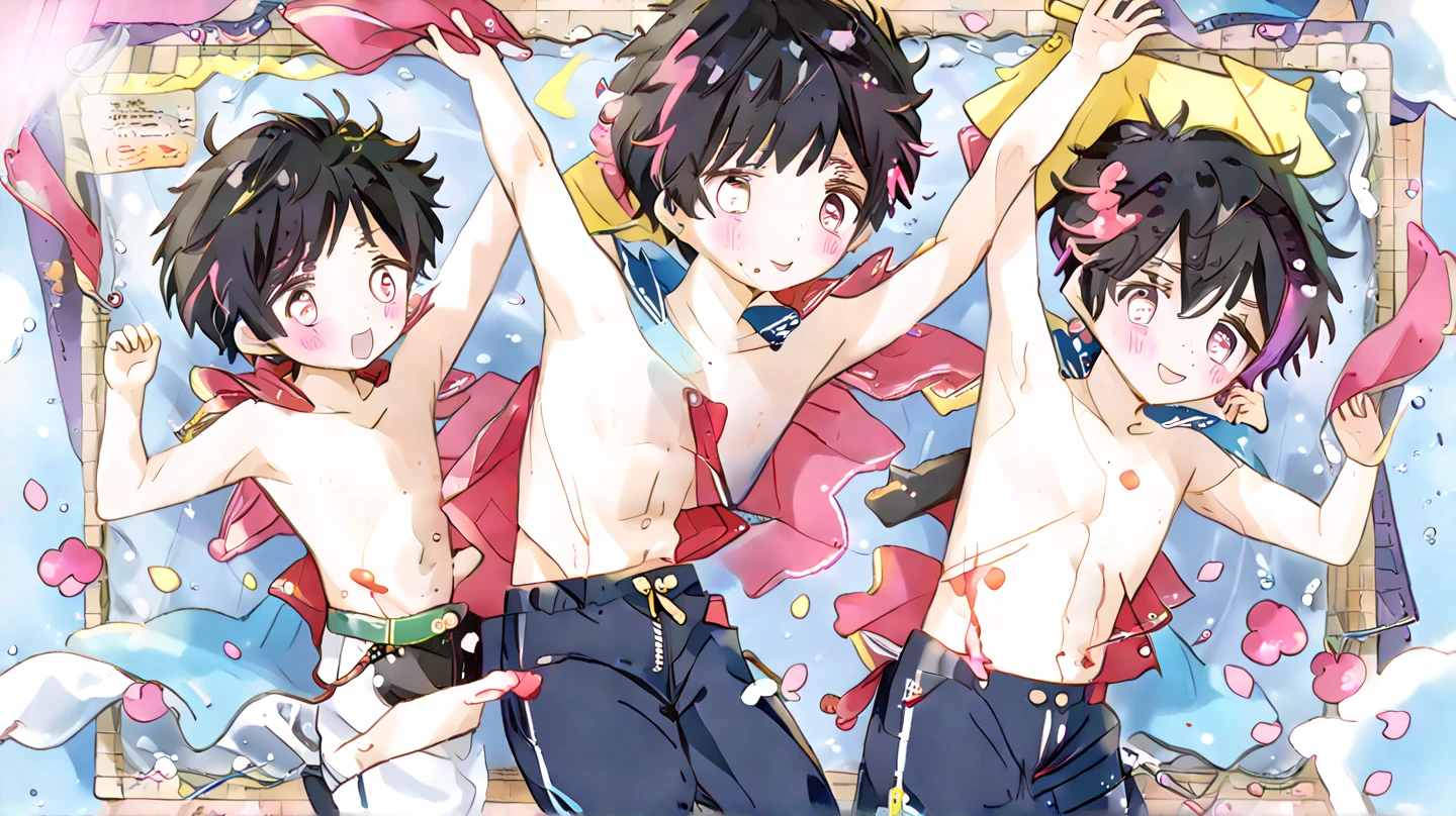 Cute random nudist running naked、Lots of close elementary school boys hugging each other shoulder to shoulder、surround each other closely'Big eyes open、bright laughter and joy、group selfie、Amazing momentum、amazing angle、recorded video、Shopping Street