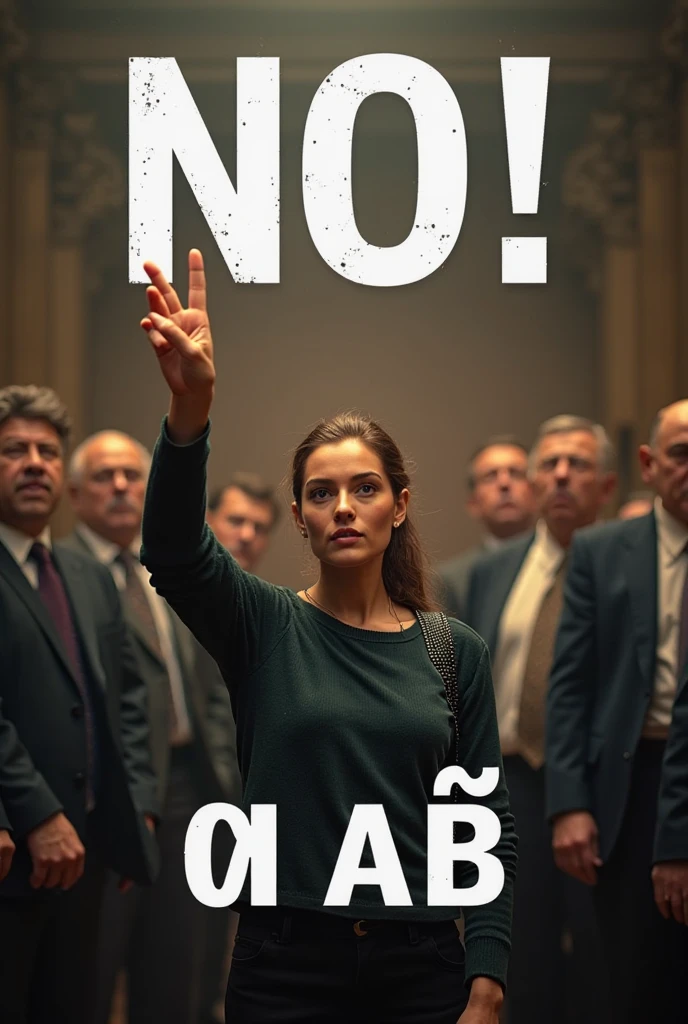 A women crying and Yelling and holding a poster that says Me Laik Maretim Lincoln Mura