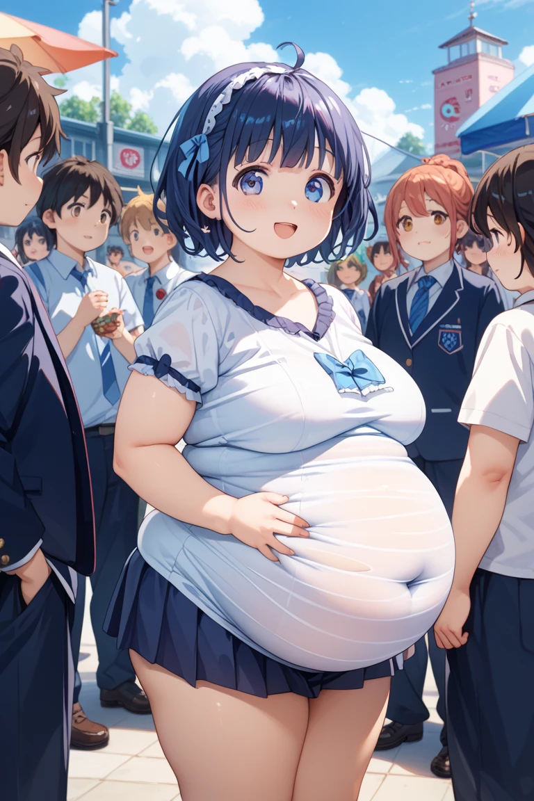 Short grey hair,Big Baby Bump pregnant, Japanese school girl, Big , nipple, cum, Big Blue Balloons,16 years girl, Big pregnant Belly, Big Pregnant girl, Largest Belly of Pregnant, Huge Pregnancy, background classroom,Huge 9 months Pregnancy Belly,huge belly expansion, huge belly girl, purple eyes,