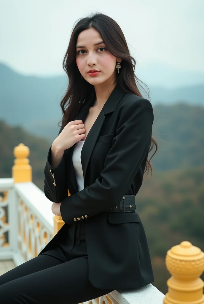 <lora:yangmi_mj7_5g:0.6>yangmi,suit skirt,Best quality,masterpiece,ultra high res,photorealistic,raw photo,unity 8k wallpaper, soft light, detailed face