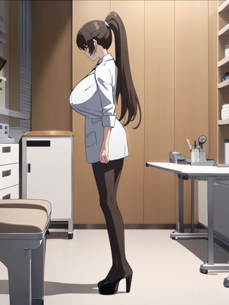 ((Blackhair ponytail))),wear the glasses,a stethoscope hung around her neck,Yellow smoke,Attacked by farts, Attack with Farts,)),(attacks the male patient with farts)),((wearing a tigh t legging and doctor shirt)),velocity,, (((Yellow smoke is rising ))),((Hip Attack)),((),((Facing this way))),​masterpiece:1.2、top-quality)、(the Extremely Detailed CG Unity 8K Wallpapers、ultra-detailliert、Best Shadows)、(细致背景)、(The best lighting、extremely delicate and beautiful)、depth of fields,((Girl fart)),(big fart),(((((There is a male patient and a female doctor.......))))),(((Female doctor attacks male patient in the face with a hip attack..))),(((high-handed female doctor)),(((A male patient who endures pain))),(her fart make male patient get cough),((big boob)),((big butt)),(,((fart text)),(THE TEXT:BBRRPPHHH)),((doctor room))