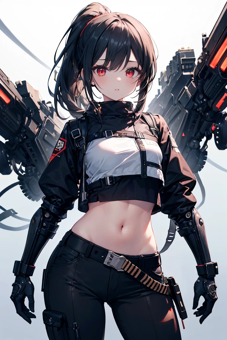 Anime girl in black and white costume holding gun, Cyberpunk Anime Girl, female cyberpunk anime girl, Cyberpunk anime girl mecha, anime cyberpunk art, Digital Cyberpunk Anime Art, cyberpunk anime art, girls frontline style, female action anime girl, modern cyberpunk anime, best anime 4k konachan wallpaper, girls frontline cg, guweiz, Mechanized soldier girl