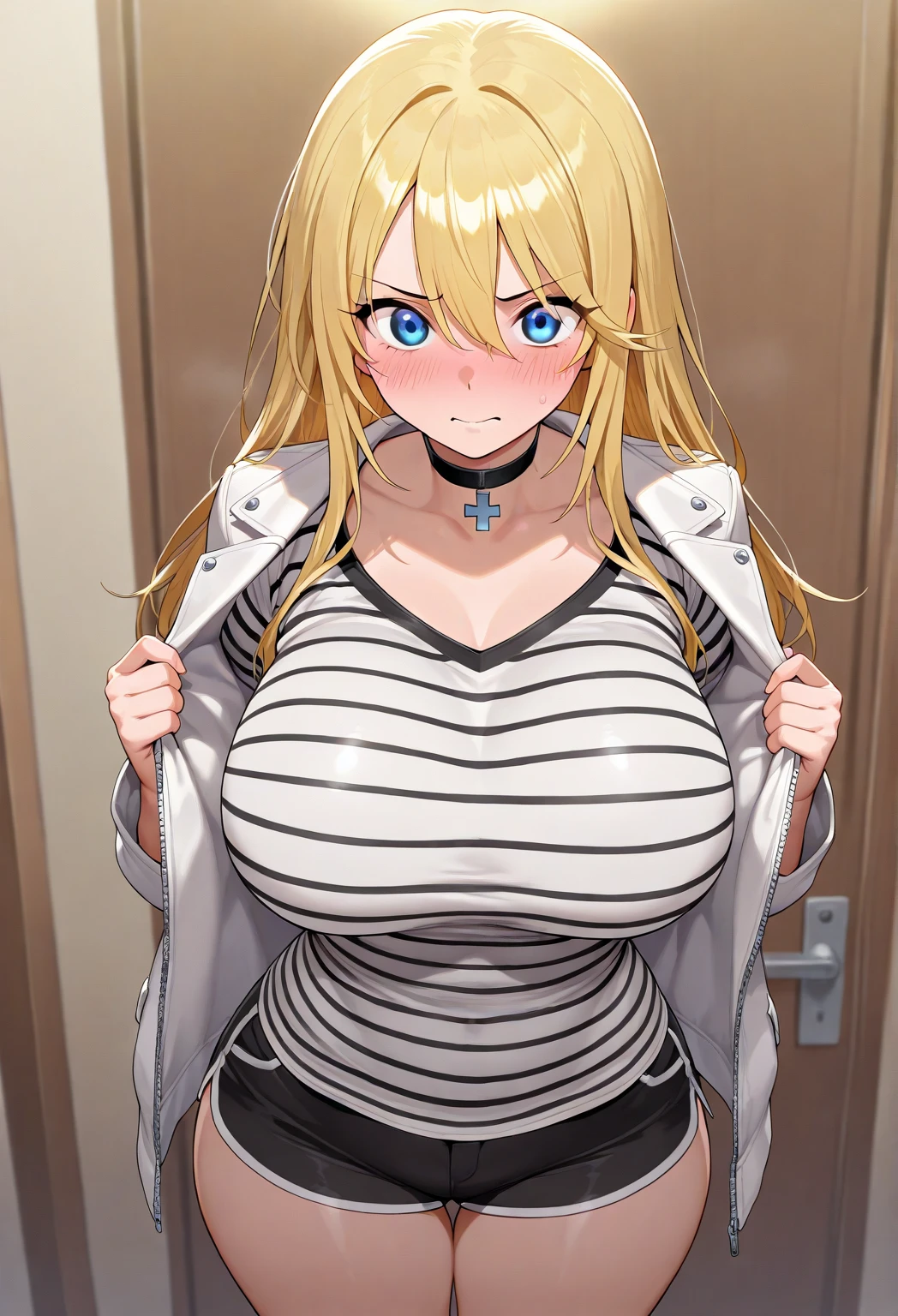 A girl who wears military clothes, brown heirs, gigantic breasts, anime cartoon, german third reich, long heirs,((highest quality)), ((masterpiece)),details, bleu eyes