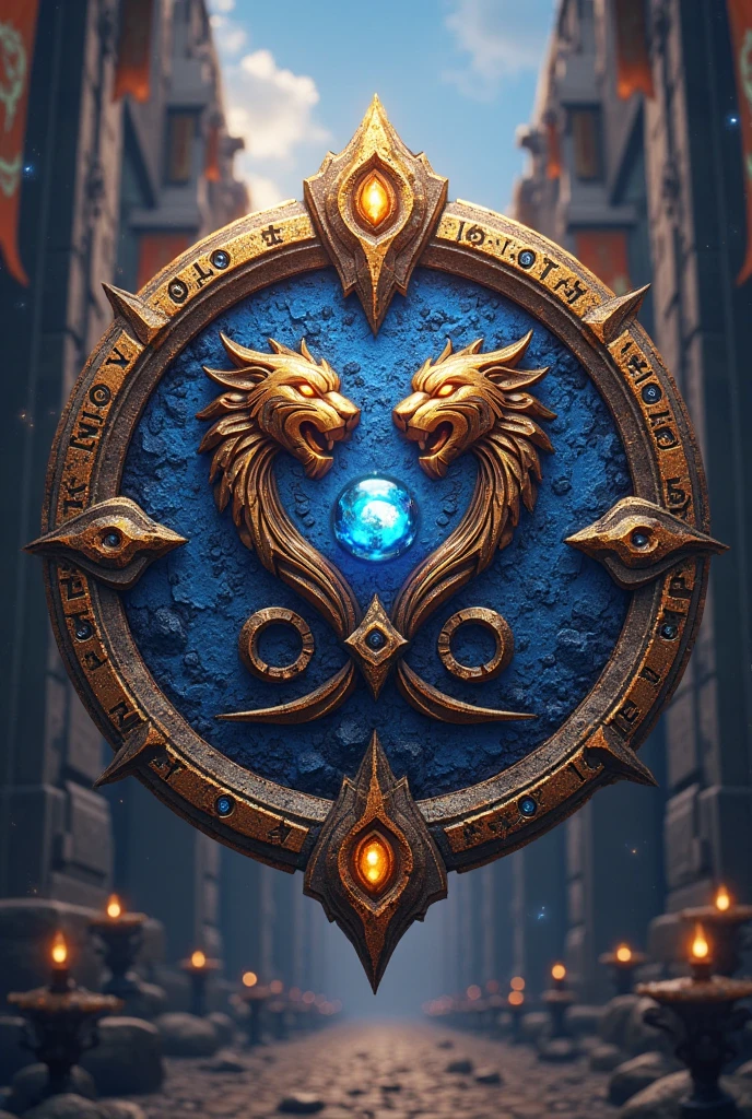 Alliance Rune A high-quality fantasy logo inspired by World of Warcraft's Alliance ...