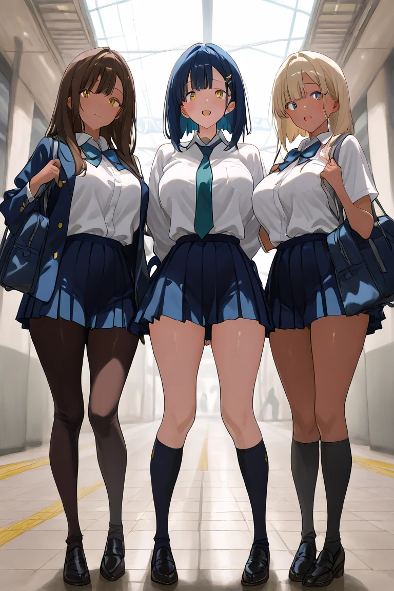 masterpiece, Highest quality, Five girls in a changing room,(Five people getting changed:1.4),Are standing,Ten generations, looking at viewer,Group shot, Harem,ips,underwear,(panties),Realistic,,(Dark blue blazer and white shirt) ,(Dark blue pleated skirt),Blue Ribbon ,(looking back, Grab your ass:0.9),(Beautiful Eyes:1.3),sFrom below,From below,Kinney,(スKinney:1.2) ,Thin thighs, Thin legs,game cg,Bright interior,(Looking at each other:1.5),I closed the curtains.,(Lift up your shirt,Lifted it himself:1.6) ,Dark person.((skirtliftfront:1.4)),(panties:1.5),looking through legs,(((drunken eyes:1.3))),(((changing clothes:1.8))),