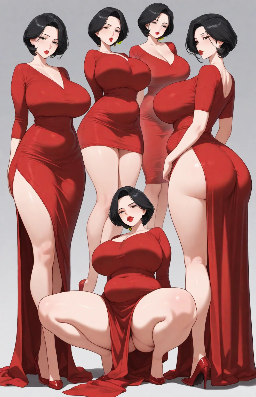  sexy woman in red lingerie posing gracefully for a photo, sexy lingerie beauty, wavy lingeries, lingerie, inverted triangle body type, Waist slender, sexy girl, mulher de corpo inteiro, wearing sexy lingerie, beautiful seductive woman, slender figure, hourglass figure, cartoon vector style, corpo pin-up, Broad Hips