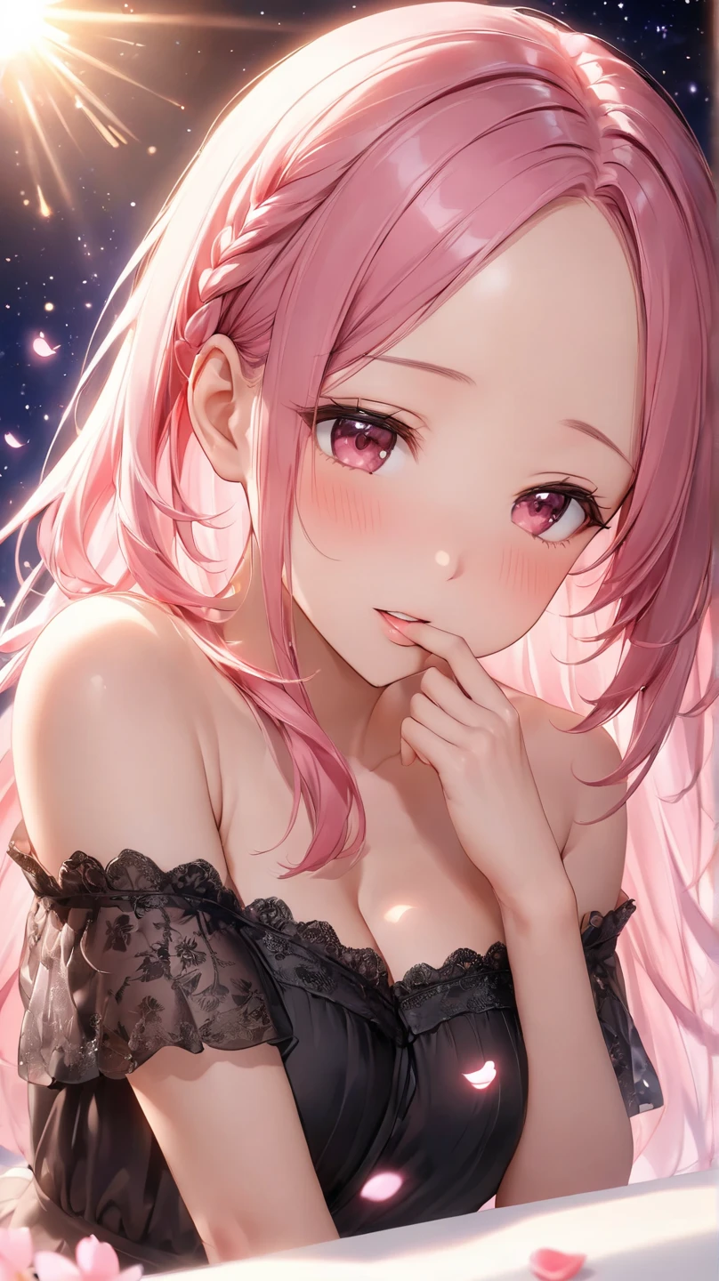 1girl, 8k, super detailed, uhd, best quality, ​masterpiece, (((blushed heavily, bright red in the face, (blush:1.1), red in the face, mouth open, tongue out, saliva, is set in motion, sex, both hands in the face))), ((perspective from head to chest, only upper body)), (((big , sexly, cute, hot, charming, tsundere, lascivious, Lust, love, posing, pink hair, pink hair, Long hair, pink eyes, detailed eyes, detailed face, perfect face))), hentai blick, hentai, ((wears clothes!!,succubus, Breasts are covered!, sex demon, both hands in the face))

