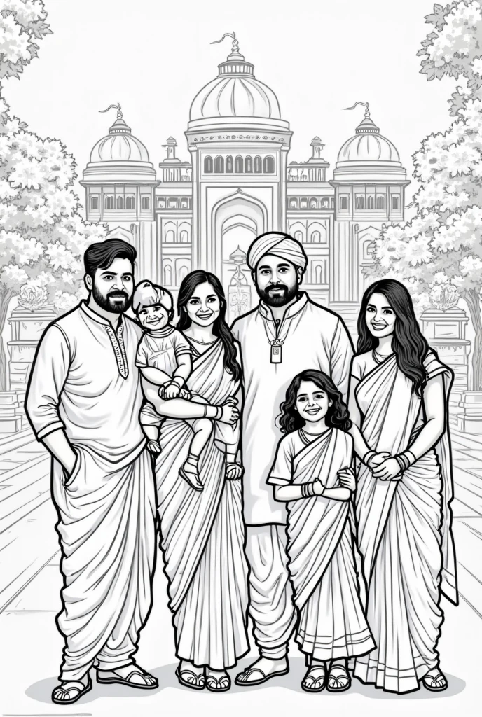 Pakistan independence day, art, cultural details, unique idea, pencil Sketch, few people, Easy art,