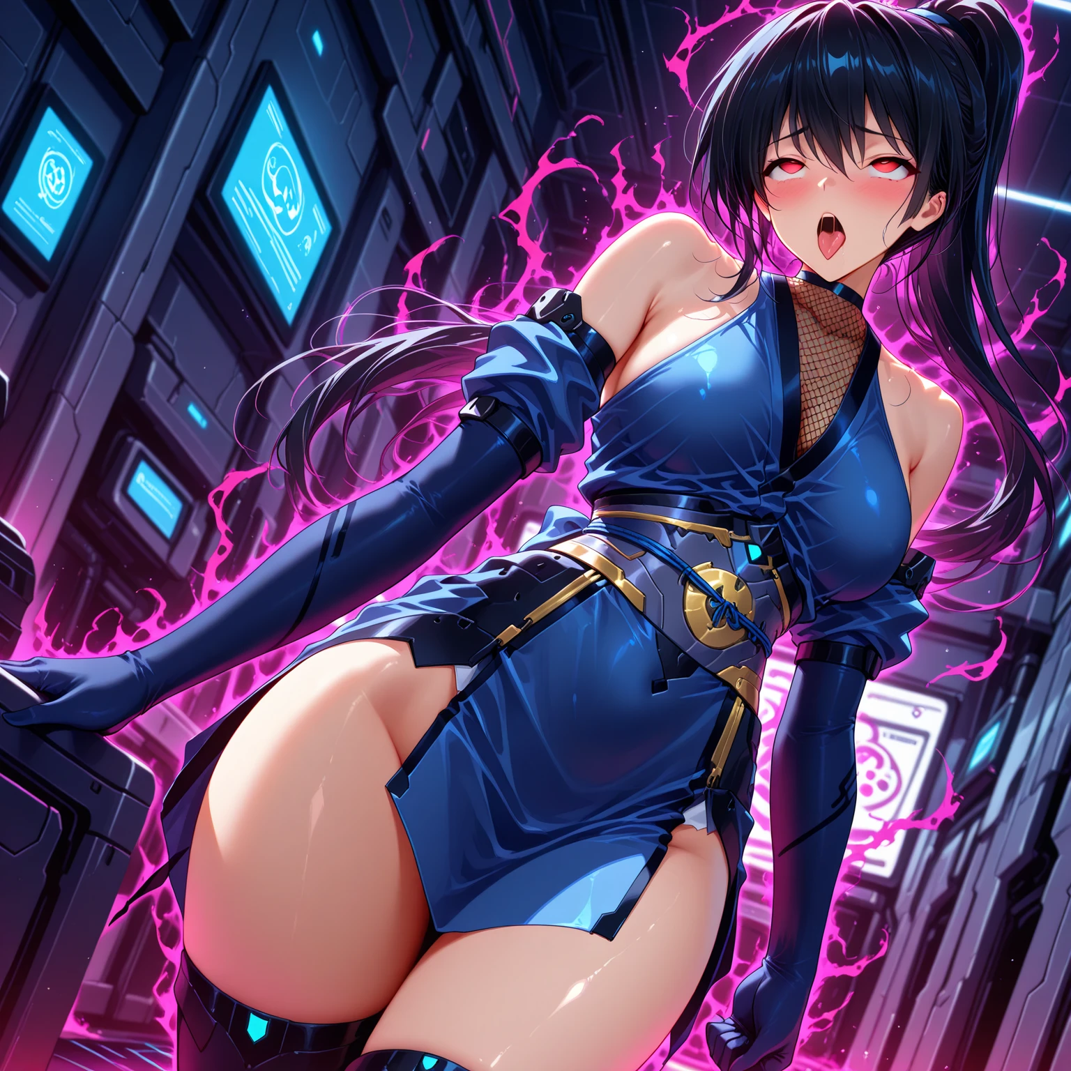 Giantess woman masturbating in the tiny city with tiny humans in her pussy. hentai, xxx, masturbation, macrophilia