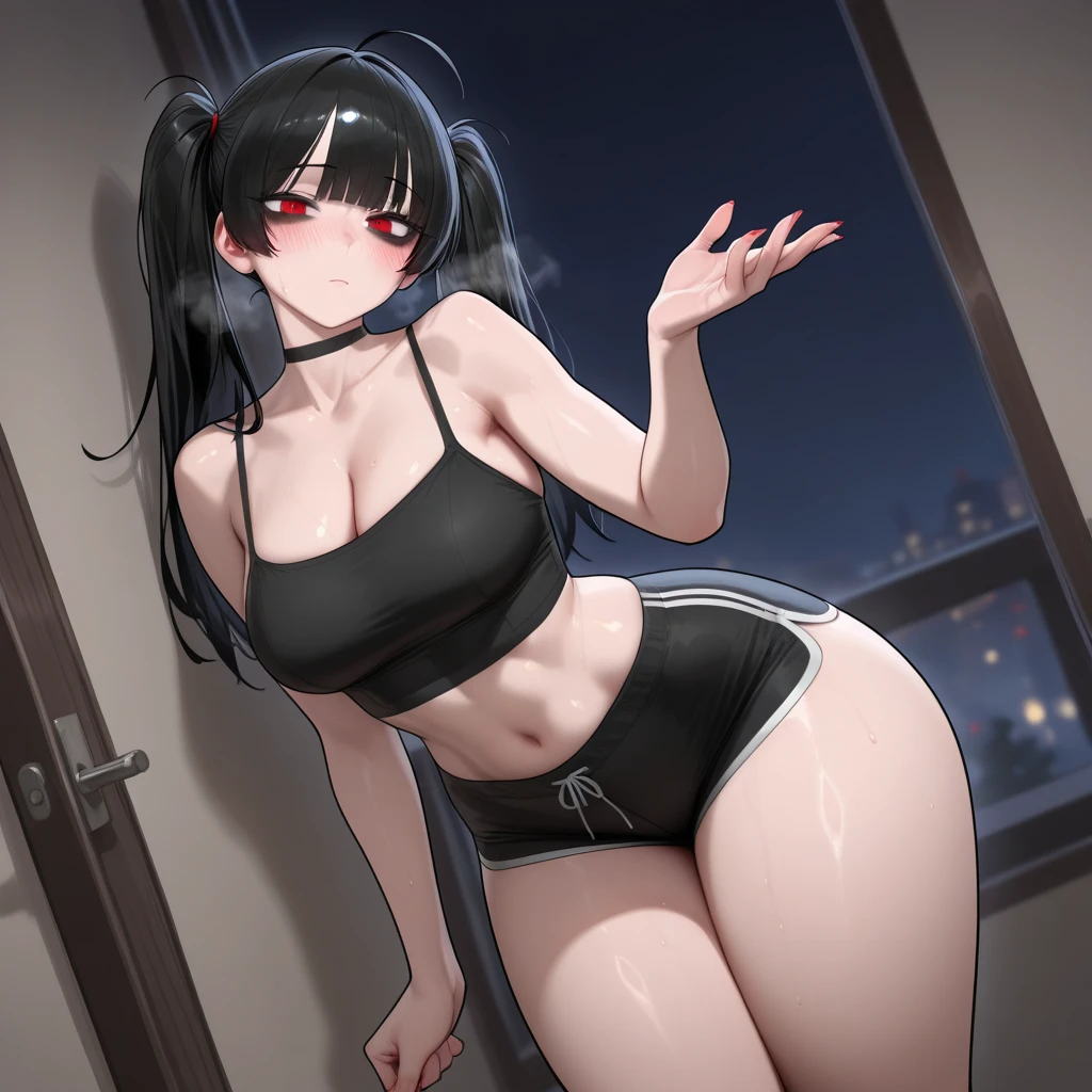 Ranma in woman version in underwear, whole body, correct proportions Ñ. Bb n m