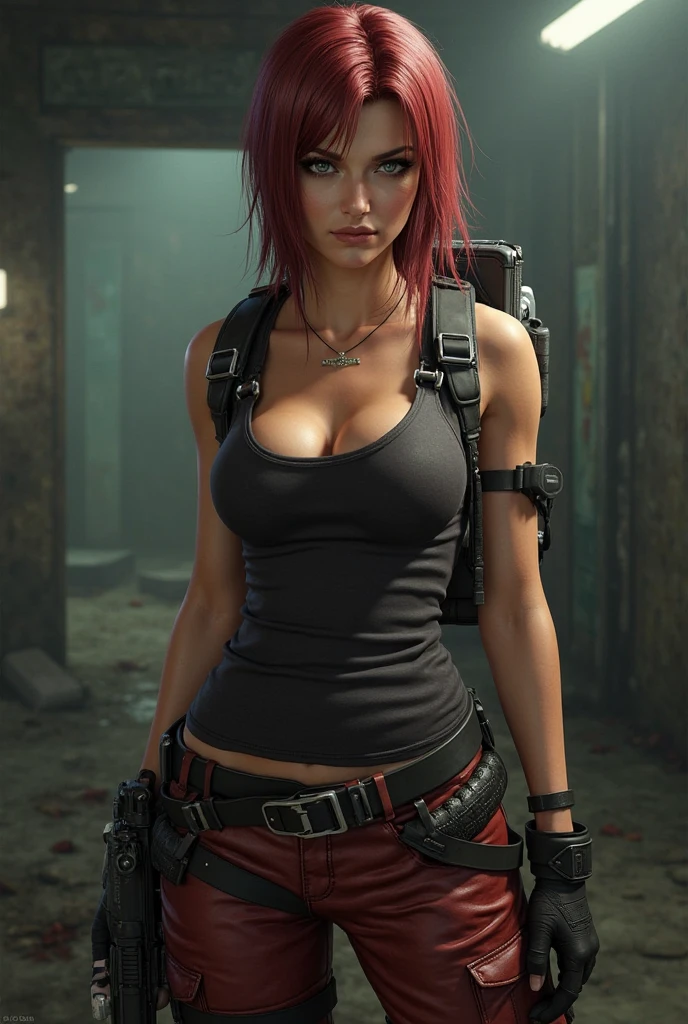 sexy miner, gold mine, female, short hair