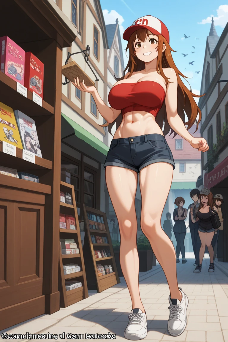 attractive korean woman, ripped muscle, muscular body, small , pale skin, smile(blush), nude, s, necklace, sixpack abs, [ultra detailed skin:1.2], brown hair, wavy hair, 8k uhd, pussy, fuly, crowd, public, night, standing,