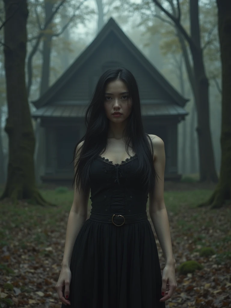 8k,crawl on the ground in the forest,Very normal breasts,A high resolution,real looking skin,Horror movie shot of creepy,very long black hair, Sadako,Super beauty(Like the real thing), wearing a dirty gown, eerily distorted face,thirds rule, Tonal color scheme, Pale Brown,  Bokeh, mystery, Horror, eery, creepy, Moody lighting, In the style of Denis Villeneuve, Film Still, cinestill 800,Fantasyart,character art,sexy for,Horrific morphology,grudge,Grievances, 8K, ultra high res.photorealistic, UHD, realistic hands, textured skin, high details, high quality, [[photorealistic Chromatic aberration]], digital photograph, HDR, high contrast, (cowboy shot), masterpiece. [The sceneis surrounded by mist, evoking a mysterious and eerie atmosphere. The lighting is dark and atmospheric, with smoke adding a touch of sinister ambiance. Best quality image, HDR enhancement, showcasing the utmost level of detail and realism, full body shot:1.5]. [8K, Best Quality, Ultra High Resolution, (highly detailed CG unity 8k wallpaper), (best photo), (best shadows), isometric 3D, octane rendering, ray tracing, highly detailed, (Best quality, 4K, 8k:1.2), absurdity, ultra detailed, (realistic, photorealistic, photorealistic:1.37), complex parts, HDR, (complex parts:1.12), (hyper detailed, hyper realistic, Soft lighting, spicy:1.2), (complex parts, Hyper detailed:1.15). Blurred foreground. (backlit), masterpiece, high quality, brightness, chromatic aberration, foggy smoke, shadows, contrast, clear sky, (warm hue, warm tone), high details, natural reflections]. (YES SFW), many details.
