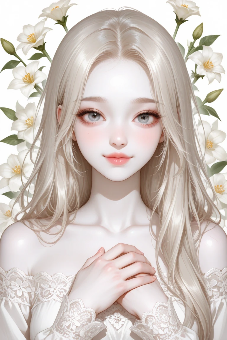 Repaint the extended hand that created the flower