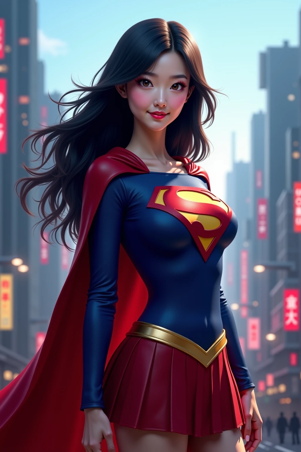 (Highest quality)、(masterpiece)、(detailed)、
(beautiful girl)、(Multiple Girls)、
(Utchare)、(Throw down)、((throw))、
(Superman of Justice)、(super hero)、(Superhero)