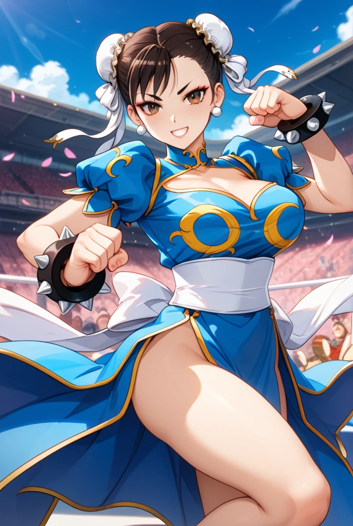 Masterpiece, Hyper Quality, Hyper Detail, Perfect Drawing, 1 Beauty, Smile, Good Light, Blush, Armpit Sweat, Bust Up, Portrait, Sporty, Active, Sportswear, Sports Bra, Leggings Pants (0.7), Playground, Toned Body, Arms Raised and Spread Wide, Armpit Hair, (Sailor Moon Action Pose: 1.3)