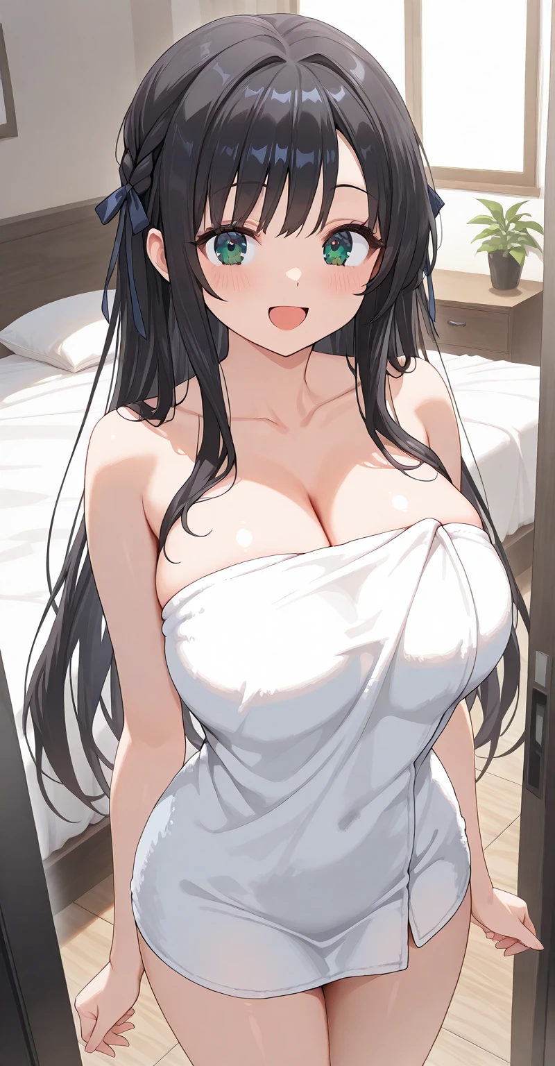 (Highest quality)), ((masterpiece)), (detailed), One woman,28歳のBeautiful woman,Married Woman,Very sexy,Big Breasts,
Beautiful woman,Beautiful Face,Big eyes,Beautiful Eyes,Well-formed double eyelids,Beautiful teeth alignment,Beautiful 8-head body line,Slender body,Beautiful Hands,Beautiful legs,Long hands,Long legs,Long and flexible hair,Shiny hair,Black hair,Full Body Shot,No underwear,Embarrassed expression,blush,Expressions of ecstasy,Woman cumming,Half-open mouth,Beautiful collarbone、Poses that accentuate cleavage,Open-chested beige bathrobe,Woman sitting on sofa with legs crossed,No bra,