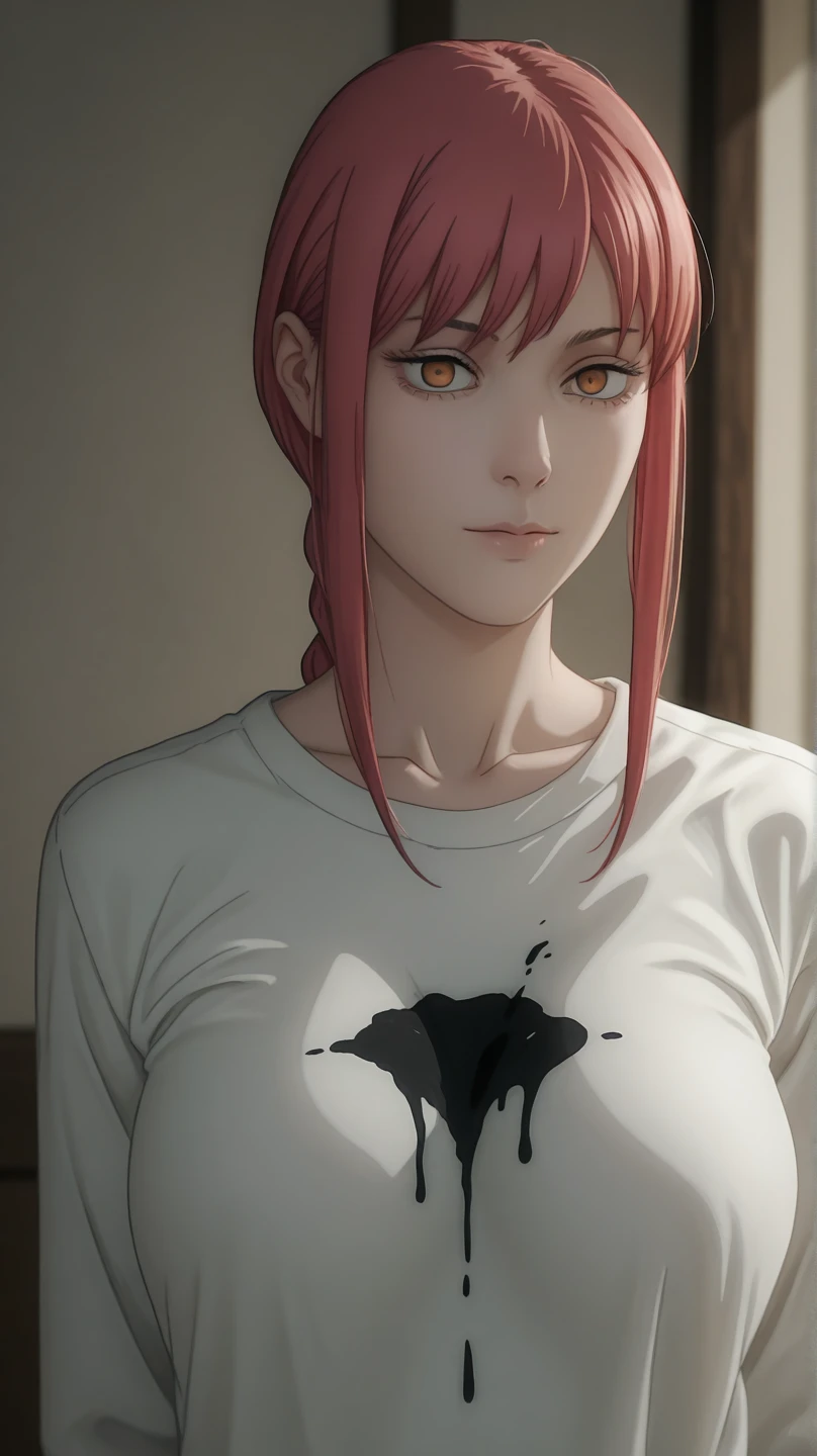 anime image of a woman with red hair and a white shirt, sakura haruno in slug sage mode, yayoi kasuma, haruno sakura, makoto shinka, sakura haruno, miura kentaro style, miura kentaro, female protagonist 👀 :8, fujita goro!, screenshot from black clover, seven deadly sins anime