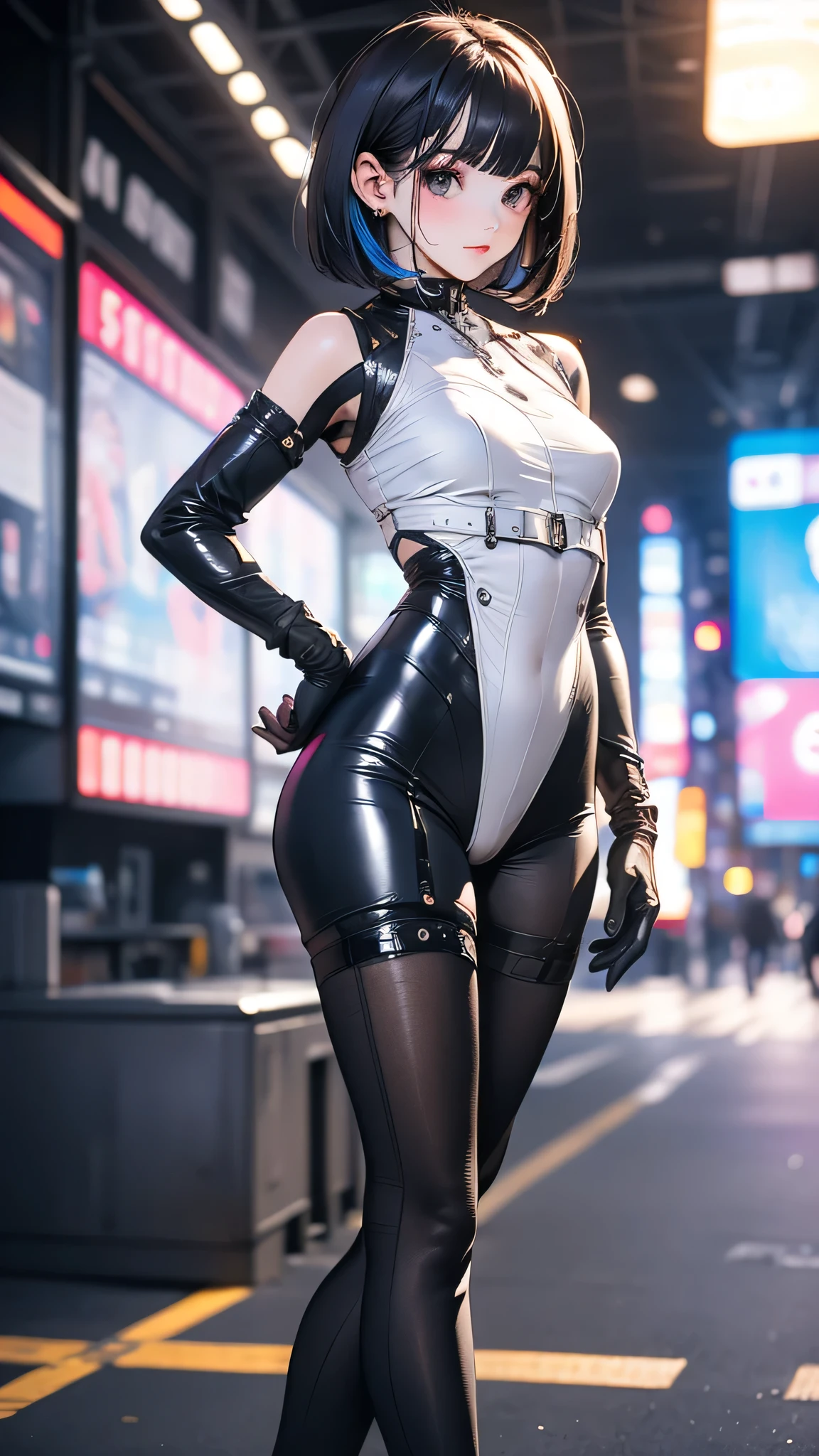 ((Best quality)), ((masterpiece)), (detailed:1.4), 3D, an image of a beautiful cyberpunk female,HDR (High Dynamic Range),Ray Tracing,NVIDIA RTX,Super-Resolution,Unreal 5,Subsurface scattering,PBR Texturing,Post-processing,Anisotropic Filtering,Depth-of-field,Maximum clarity and sharpness,Multi-layered textures,Albedo and Specular maps,Surface shading,Accurate simulation of light-material interaction,Perfect proportions,Octane Render,Two-tone lighting,Wide aperture,Low ISO,White balance,Rule of thirds,8K RAW,CircuitBoardAI,