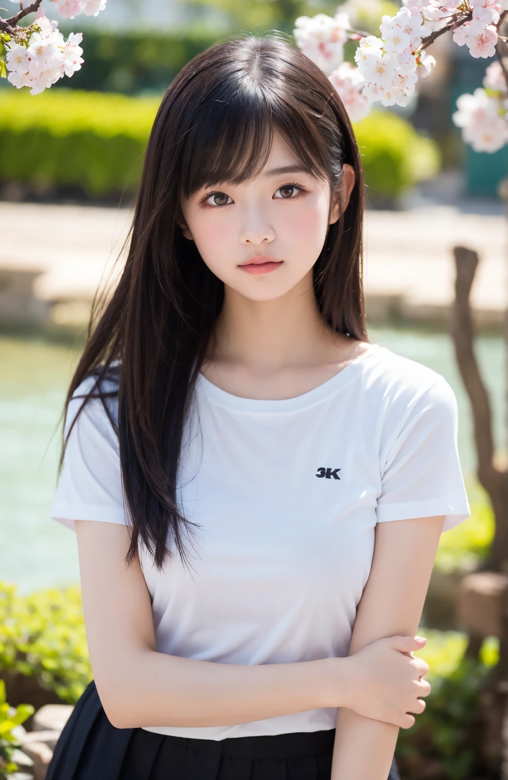 (highest quality, 8k, masterpiece ), An innocent 15-year-old high school student
, bangs、Black Hair,Big Breasts、Thighs、High gloss shirt:1.2、mini skirt, Highly detailed face, double eyelid, Strong natural light、round face、whole body、Thighs、pumpini Boots、round face、Horizontal angle,Side Angle:1.2
