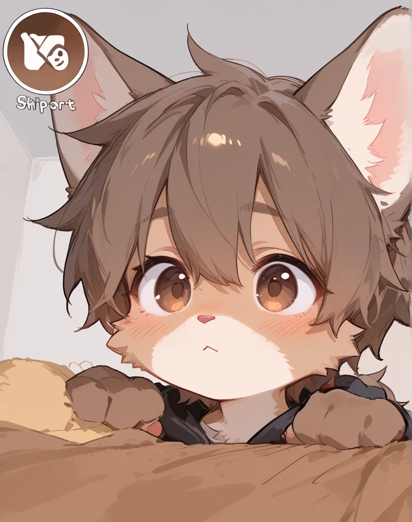 masutepiece, Best Quality, 1boy, fullnude,Erect,bed, bedroom,  all-fours,Looking up at the viewer, on the bed, Bukkake,cum facial,Closed eyes,Tongue out, Realistic, ((The human)),shoun,Shota,fullnude,fake dog ears,dog collar,fake dog tail,Shy face,